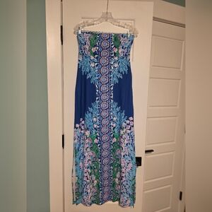 Lilly Pulitzer Vibrant Floral Maxi Dress